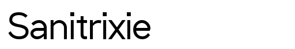 Sanitrixie font
