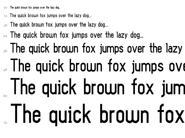Sans I Am font waterfall