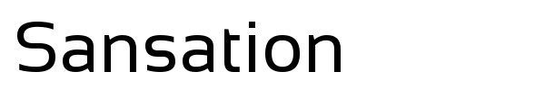 Sansation font
