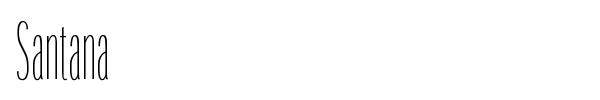 Santana font