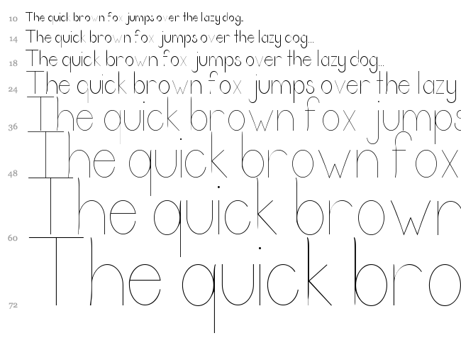 Satin font waterfall