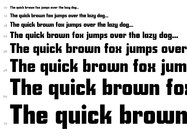 Savings Bond font waterfall