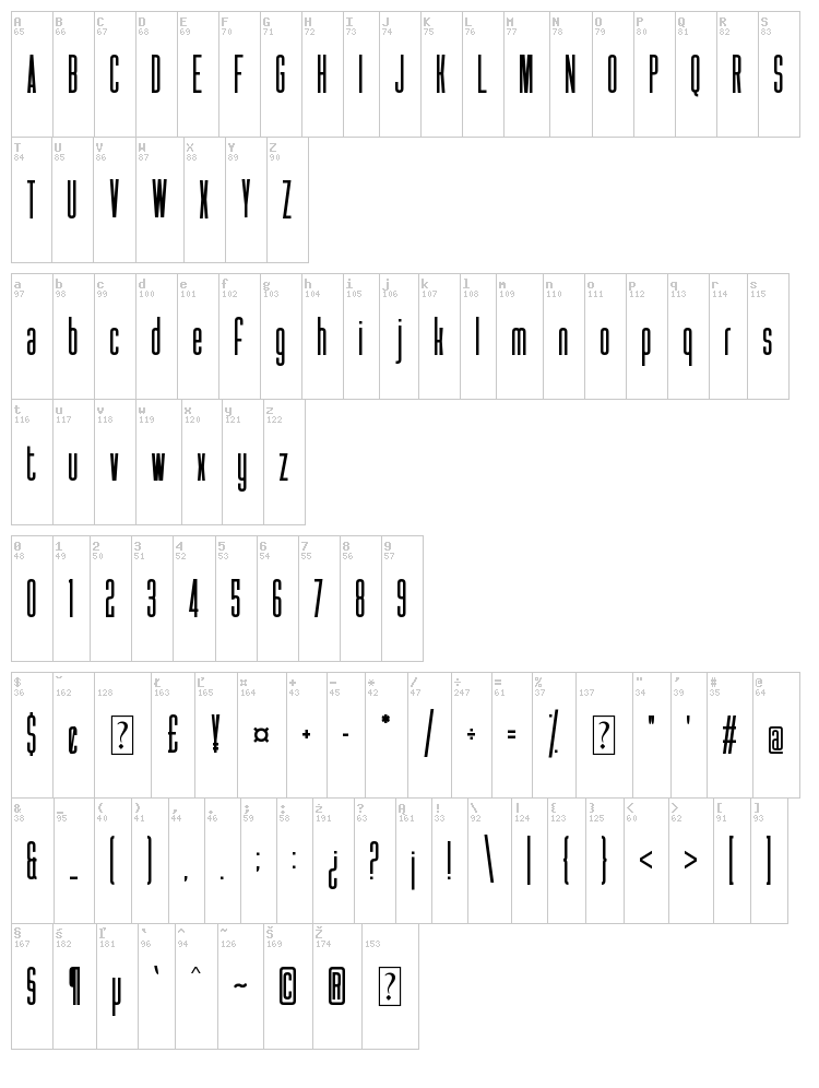 See You At The Movies 2 font map