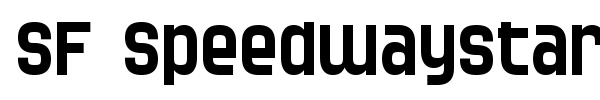 SF Speedwaystar font
