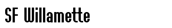 SF Willamette font