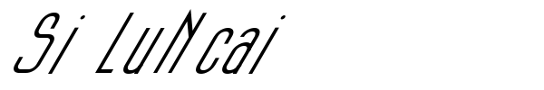 Si LuNcai font