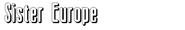 Sister Europe font preview
