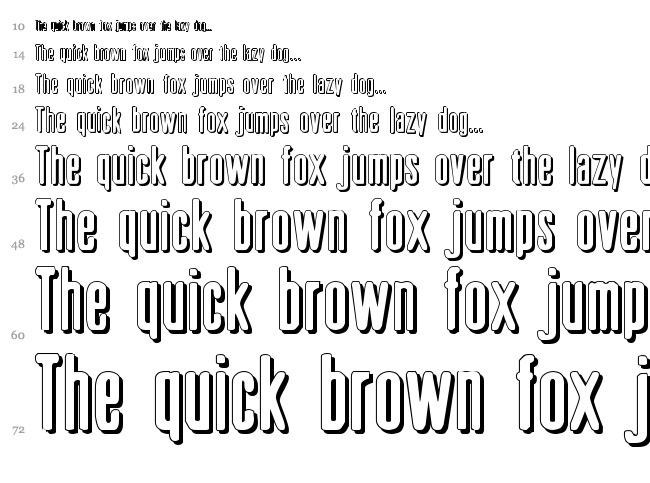 Sister Europe font waterfall