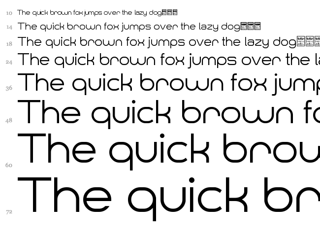 Smush font waterfall