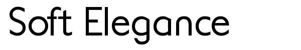Soft Elegance font