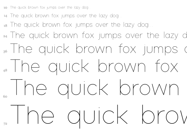 Soft Line font waterfall