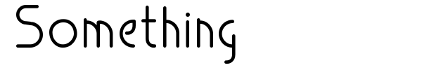 Something font