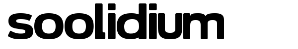 Soolidium font