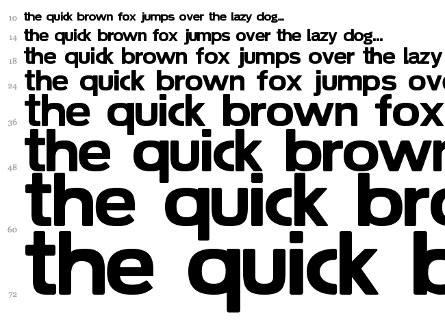 Soolidium font waterfall
