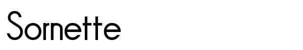 Sornette font