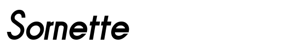 Sornette font preview