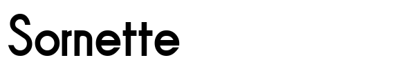 Sornette font preview