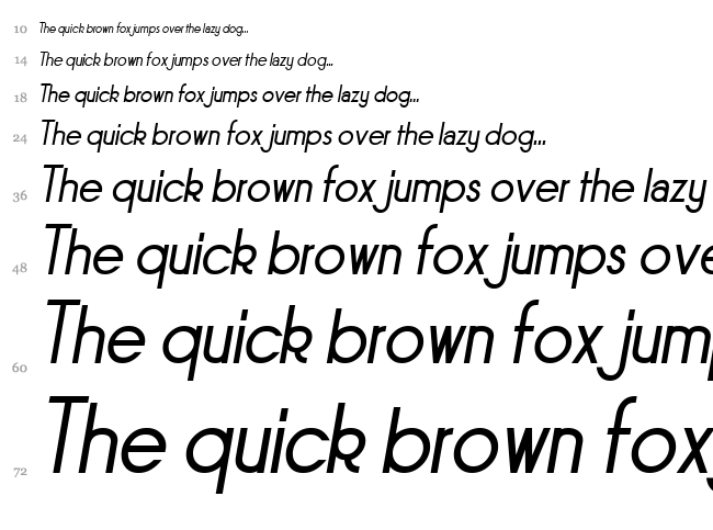 Sornette font waterfall