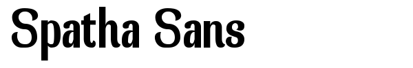 Spatha Sans font