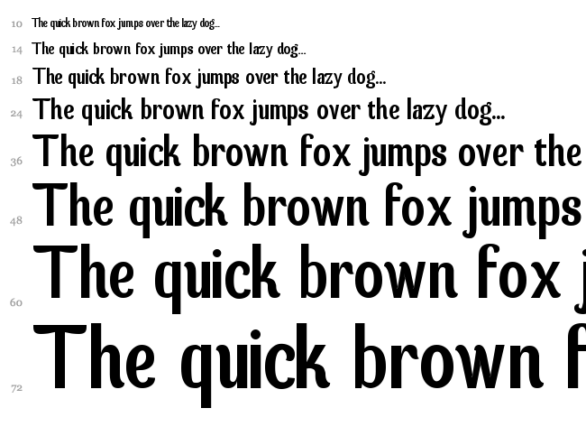 Spatha Sans font waterfall