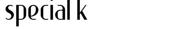 Special K font