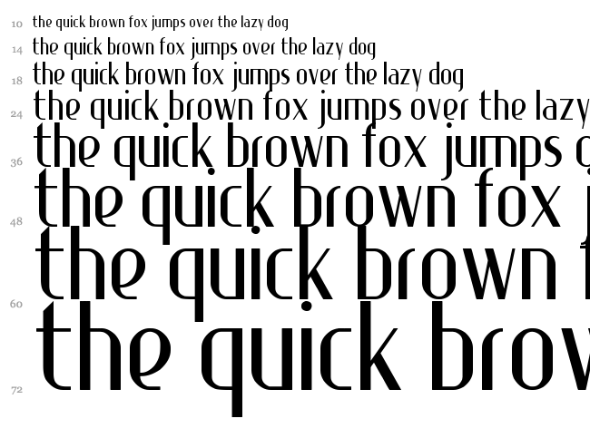 Special K font waterfall
