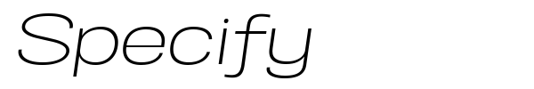 Specify font preview