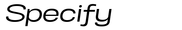Specify font preview
