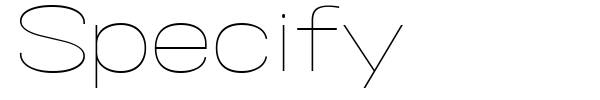 Specify font preview