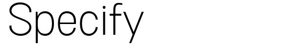 Specify font preview