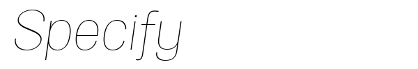Specify font preview