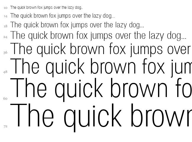 Specify font waterfall
