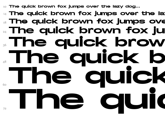 Specify font waterfall