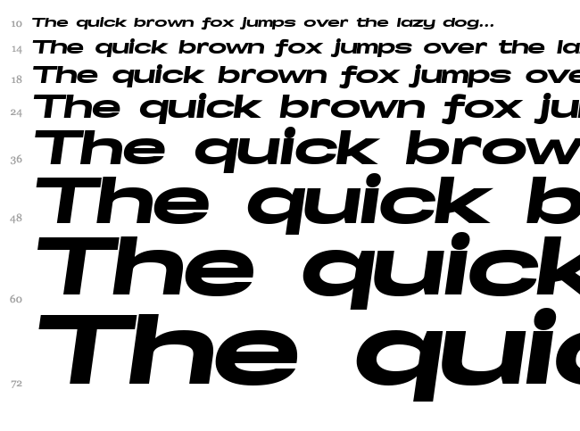 Specify font waterfall