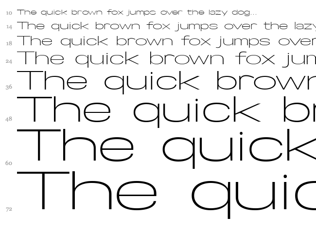 Specify font waterfall