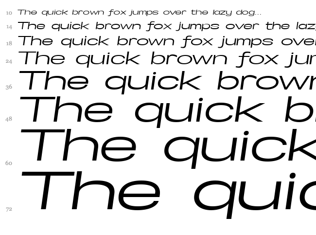 Specify font waterfall