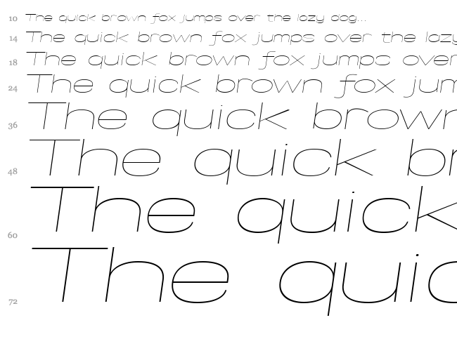 Specify font waterfall