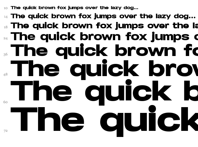 Specify font waterfall