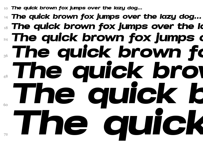 Specify font waterfall