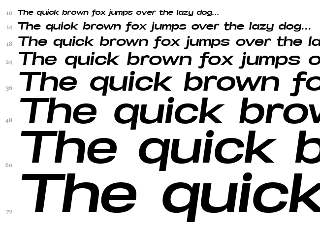 Specify font waterfall