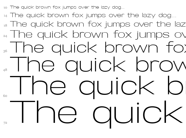 Specify font waterfall