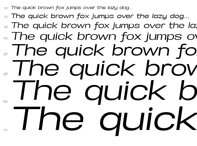 Specify font waterfall