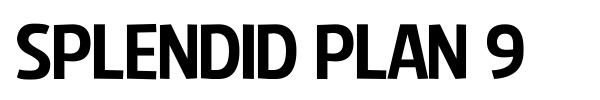 Splendid Plan 9 font