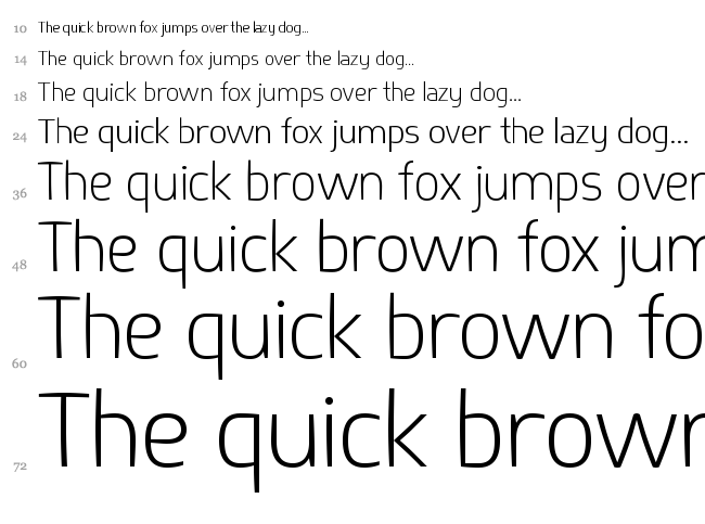 Springsteel Light font waterfall