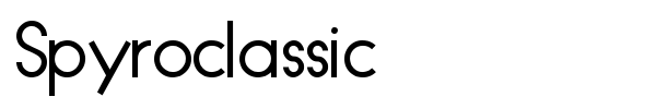 Spyroclassic font