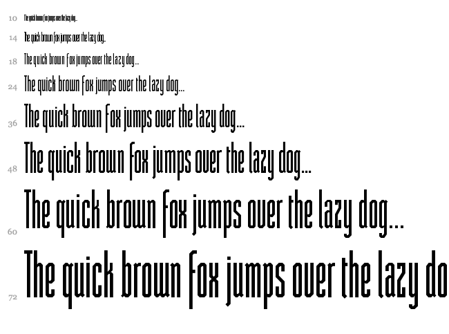 ST Moviehead font waterfall
