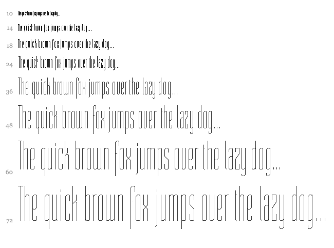 ST Moviehead font waterfall