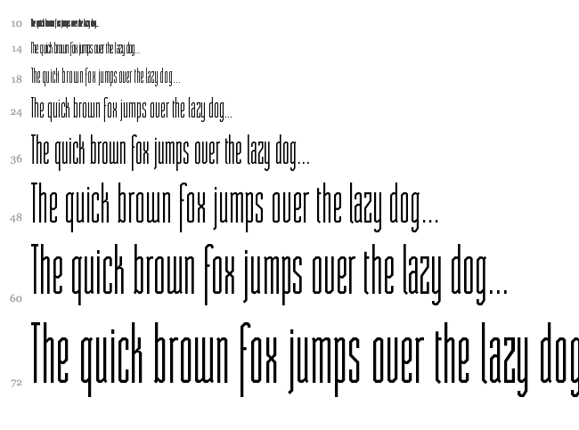 ST Moviehead font waterfall