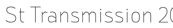 St Transmission 200 font
