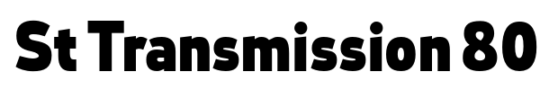 St Transmission 800 font